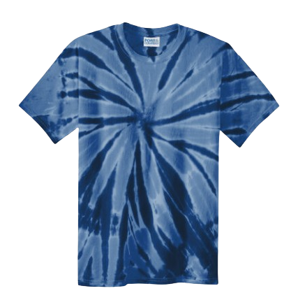 Tie-Dye Tshirt with JJWECC Tiger Paw