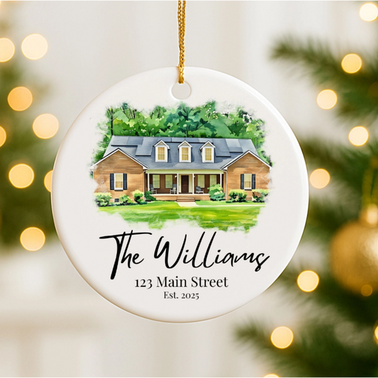 Custom New Home Ornament