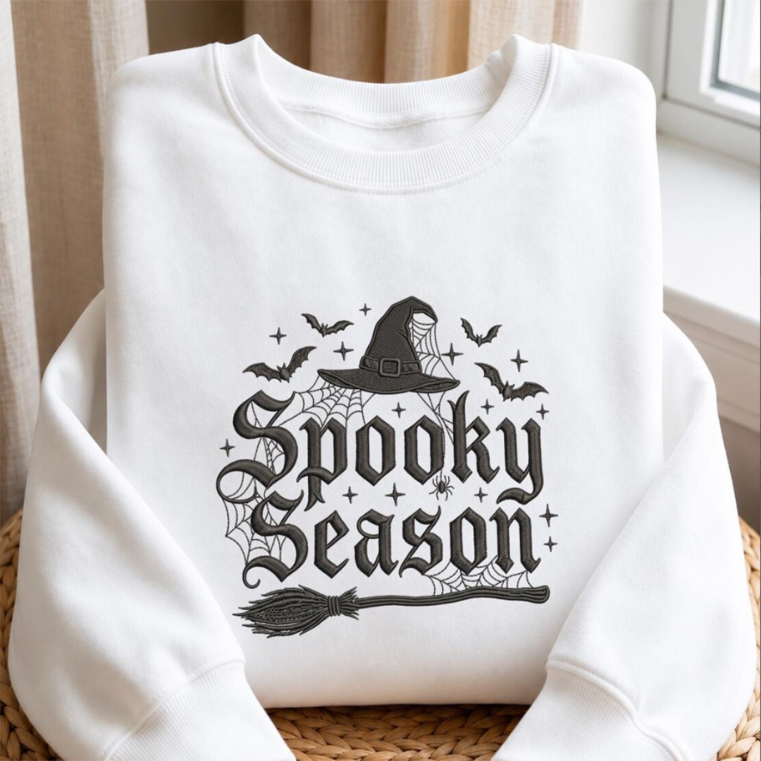 It's Spooky Season Embroidered Sweatshirt