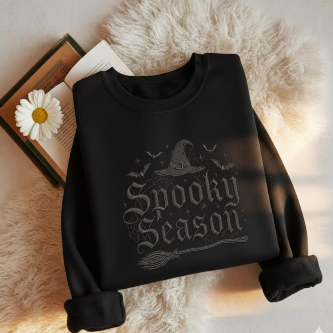 It's Spooky Season Embroidered Sweatshirt